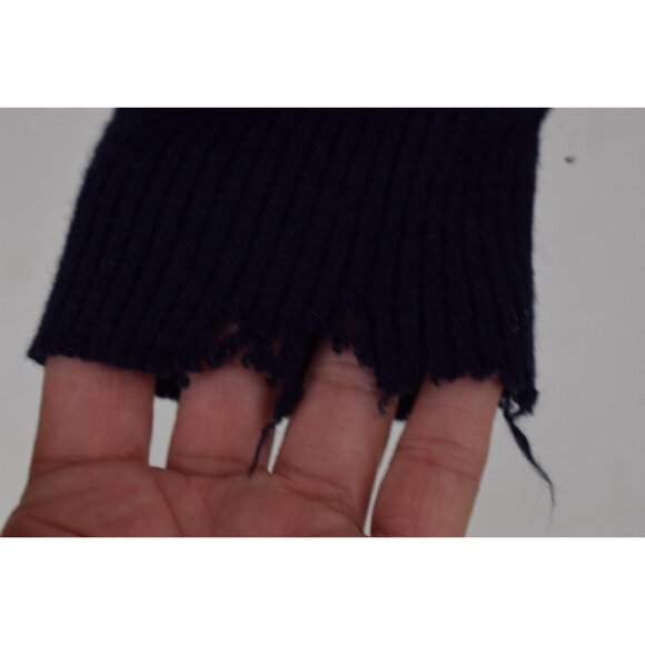 IMPERFECT Vintage‎ 90s Blue and Green Plaid Grandpa Sweater - Picture 7 of 10